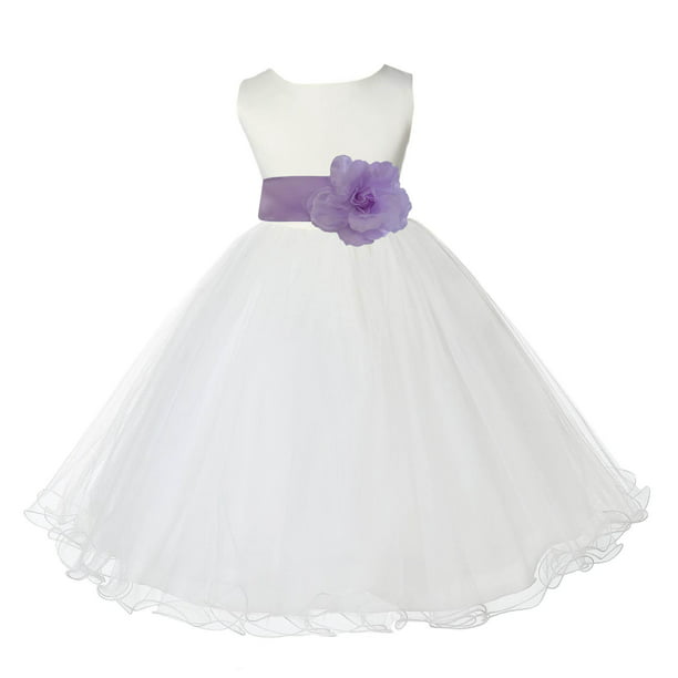 Cadbury Purple Christening Flower Girl Bridesmaid Easter Prom Party Dress 0-24m